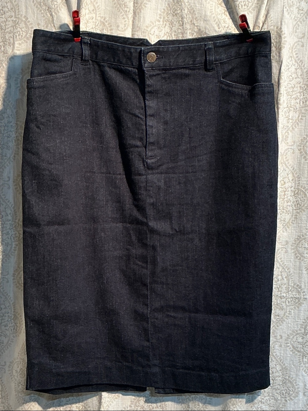 Vintage Ralph Lauren Dark Denim Pencil Skirt